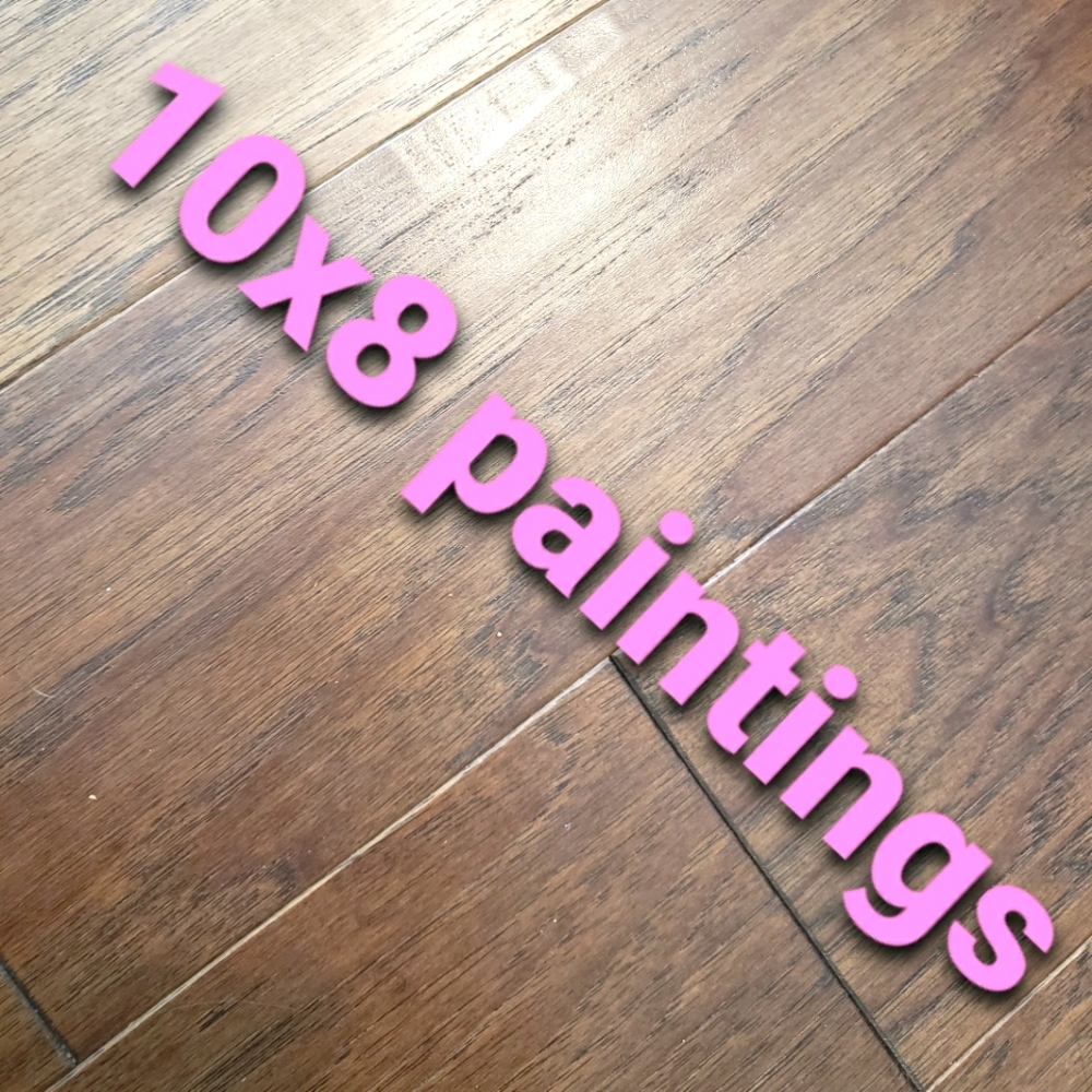 One 10×8 painting